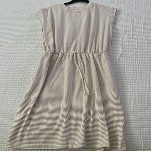 Target Striped Cream Dress